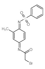 CAS 登录号:62442-86-8, 2-甲基-N1-苯磺酰基-N4-溴乙酰基苯醌二亚胺