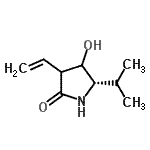 CAS 登录号：624743-13-1， (5S)-4-羟基-5-异丙基-3-乙烯基-2-吡咯烷酮