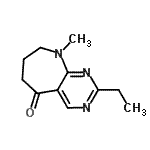 CAS#: 625106-67-4, 2-Ethyl-9-methyl-6,7,8,9-tetrahydro-5H-pyrimido[4,5-b]azepin-5-one