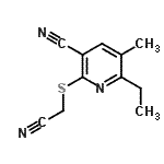 CAS#: 625369-10-0， 2-[(Cyanomethyl)sulfanyl]-6-ethyl-5-methylnicotinonitrile