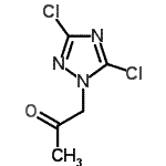 CAS 登录号：625401-77-6， 1-(3,5-二氯-1H-1,2,4-三唑-1-基)丙酮