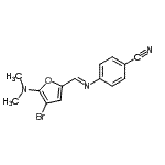 CAS#: 625411-12-3, 4-[(E)-{[4-Bromo-5-(dimethylamino)-2-furyl]methylene}amino]benzonitrile