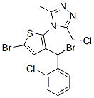 CAS#: 62551-57-9, 4-[5-Bromo-3-[Bromo(2-Chlorophenyl)Methyl]-2-Thienyl]-3-(Chloromethyl)-5-Methyl-4H-1,2,4-Triazole