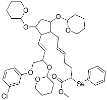 CAS#: 62559-75-5, 7-[2-[4-(3-Chlorophenoxy)-3-[(Tetrahydro-2H-Pyran-2-Yl)Oxy]-1-Butenyl]-3,5-Bis[(Tetrahydro-2H-Pyran-2-Yl)Oxy]Cyclopentyl]-2-Phenylseleno-5-Heptenoic Acid Methyl Ester