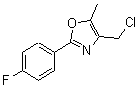 CAS 登录号：625826-69-9， 4-(氯甲基)-2-(4-氟苯基)-5-甲基-1,3-恶唑