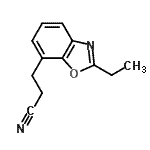CAS 登录号：625850-72-8， 3-(2-乙基-1,3-苯并恶唑-7-基)丙腈