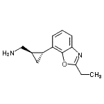 CAS#: 625851-09-4, 1-[(1R,2R)-2-(2-Ethyl-1,3-benzoxazol-7-yl)cyclopropyl]methanamine