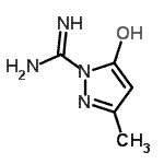 CAS 登录号：62621-47-0， 5-羟基-3-甲基-1H-吡唑-1-甲脒