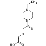 CAS 登录号：626223-93-6， [2-(4-乙基-1-哌嗪基)-2-氧代乙氧基]乙酸