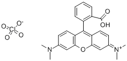 CAS 登录号：62669-72-1， 9-(2-羧基苯基)-3,6-二(二甲基氨基)呫吨鎓高氯酸盐