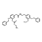 CAS#: 62744-13-2, 2-(Benzyloxy)-5-[2-({2-[4-(Benzyloxy)-3-Methoxyphenyl]Ethyl}Amino)-2-Oxoethyl]Phenyl Ethyl Carbonate