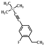 CAS#: 627463-19-8, [(4-Ethyl-3-fluorophenyl)ethynyl](trimethyl)silane
