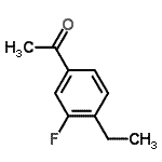 CAS#: 627463-20-1, 1-(4-Ethyl-3-fluorophenyl)ethanone