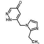 CAS 登录号：627525-61-5， 6-[(2-乙基-1H-咪唑-1-基)甲基]-4(1H)-哒嗪酮