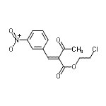 CAS 登录号：62760-10-5， 2-氯乙基(2E)-2-(3-硝基苄基亚基)-3-氧代丁酸酯