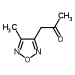 CAS#: 627904-53-4, 1-(4-Methyl-1,2,5-oxadiazol-3-yl)acetone
