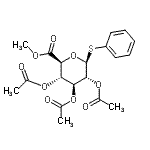 CAS#: 62812-42-4, Methyl (2S,3S,4S,5R,6S)-3,4,5-Triacetoxy-6-Phenylsulfanyl-Tetrahydropyran-2-Carboxylate