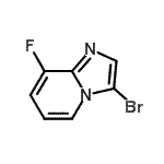 CAS 登录号：628691-73-6， 3-溴-8-氟咪唑并[1,2-a]吡啶