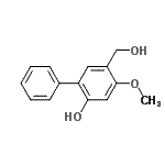 CAS 登录号：628711-12-6， 5-(羟基甲基)-4-甲氧基-2-联苯醇