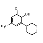 CAS 登录号：628723-40-0， 2-羟基-5-甲基-1,1'-联(环己烷)-4,6-二烯-3-酮