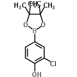 CAS 登录号：629658-06-6， 2-氯-4-(4,4,5,5-四甲基-1,3,2-二氧杂环戊硼烷-2-基)苯酚