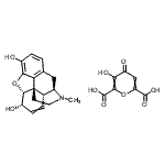CAS#: 630-83-1, 3-Hydroxy-4-Oxo-4H-Pyran-2,6-Dicarboxylic Acid - (5alpha,6alpha)-17-Methyl-7,8-Didehydro-4,5-Epoxymorphinan-3,6-Diol (1:1)
