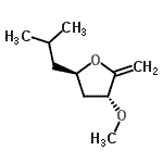 CAS 登录号：630096-90-1， (3R,5R)-5-异丁基-3-甲氧基-2-亚甲基四氢呋喃