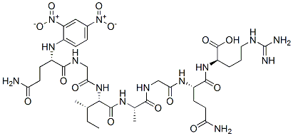 CAS#: 63014-09-5, N2-[N2-[N-[N-[N-[N-[N2-(2,4-Dinitrophenyl)-L-Glutaminyl]Glycyl]-L-Isoleucyl]-L-Alanyl]Glycyl]-L-Glutaminyl]-D-Arginine