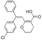 CAS#: 63014-63-1, 2-[2-(4-Chlorophenyl)-2-Phenyl-Ethenyl]-5,6-Dihydro-4H-Pyran-3-Carboxylic Acid