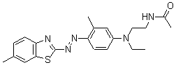 CAS#: 63134-02-1, N-[2-[Ethyl[3-Methyl-4-[(6-Methyl-2-Benzothiazolyl)Azo]Phenyl]Amino]Ethyl]-Acetamide
