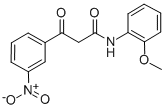 CAS 登录号：63134-28-1， 2-(3-硝基苯甲酰)-乙酸邻甲氧基苯胺