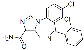 CAS 登录号：63176-94-3， 8-氯-6-(2-氯苯基)-4H-咪唑并(1,5-a)(1,4)-苯并二氮杂卓-3-甲酰胺