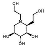 CAS#: 631918-86-0, (2S,3R,4R,5S)-1,2-Bis(2-hydroxyethyl)-3,4,5-piperidinetriol
