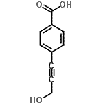 CAS 登录号：63197-50-2， 4-(3-羟基-1-丙炔-1-基)苯甲酸