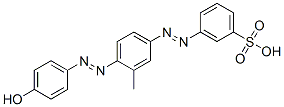 CAS 登录号：63216-99-9， 3-[[4-[(4-羟基苯基)偶氮]-3-甲基苯基]偶氮]苯磺酸