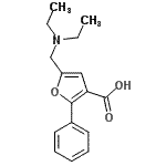 CAS 登录号：632296-54-9， 5-[(二乙基氨基)甲基]-2-苯基-3-糠酸
