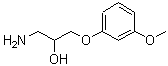 CAS 登录号：63273-69-8， 1-氨基-3-(3-甲氧基苯氧基)-2-丙醇