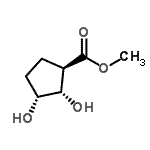 CAS 登录号：63358-34-9， 甲基(1R,2S,3R)-2,3-二羟基环戊烷羧酸酯