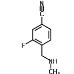 CAS 登录号：633698-43-8， 3-氟-4-[(甲基氨基)甲基]苯甲腈