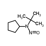 CAS 登录号：63401-07-0， N-(2-甲基-2-丙基)-N-亚硝基环戊二烯并n胺