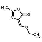 CAS 登录号：634148-59-7， (4E)-4-(乙氧基亚甲基)-2-甲基-1,3-恶唑-5(4H)-酮