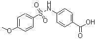 CAS 登录号：63421-69-2， 4-{[(4-甲氧基苯基)磺酰基]氨基}苯甲酸