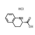 CAS 登录号：63430-98-8， (2S)-1,2,3,4-四氢-2-喹啉羧酸盐酸盐(1:1)