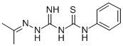 CAS 登录号：63467-30-1， 3-(异亚丙基氨基脒基)-1-苯基硫脲