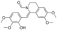 CAS 登录号：63490-92-6， (Z)-3,4-二氢-1-(2-羟基-3,4-二甲氧基苄亚基)-6,7-二甲氧基异喹啉-2(1H)-甲醛