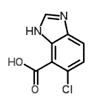 CAS#: 635317-43-0, 5-Chloro-1H-benzimidazole-4-carboxylic acid