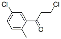 CAS 登录号：63549-33-7， 3-氯-1-(5-氯-2-甲基苯基)-1-丙酮