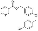 CAS 登录号:63608-11-7, 4-(4'-氯苄基氧基)苄基烟酸酯