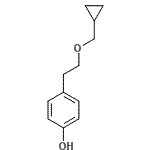 CAS#: 63659-16-5, 4-[2-(Cyclopropylmethoxy)Ethyl]Phenol