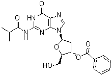 CAS 登录号：63660-23-1， 3'-O-苯甲酰基-2'-脱氧-N-异丁酰基鸟苷